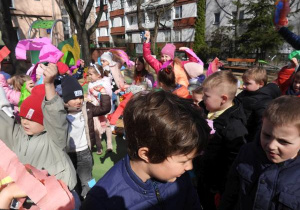 Powitanie przez dzieci pierwszego Dnia Wiosny.