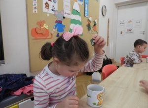 Zimowa herbatka w przedszkolu