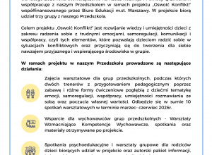 Projekt "Oswoić konflikt!" Stowarzyszenie Q Zmianom